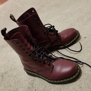 Burgandy 10-eye Docs 1490